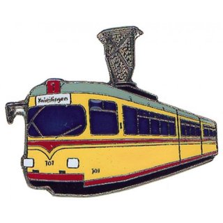 Pin Straenbahn Karlsruhe beige rot* von Euro-Pokale