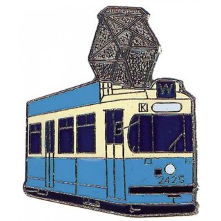 Pin Straenbahn Mnchen blau wei* von Euro-Pokale