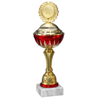 Pokal Alena Gold Rot H=362 mm D=120 mm