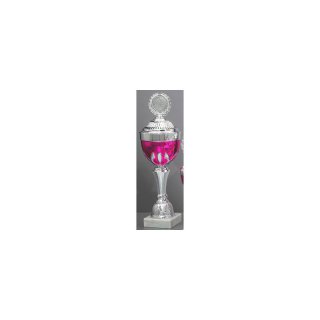 Pokal Amaya Silber Violett H=460 mm D=140 mm