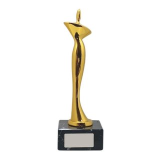 Pokal Figur Person goldfarben 27 cm