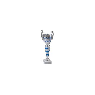 Pokal Leoni Silber-Blau H=350 mm D=100 mm