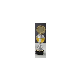 Pokal Pilar Silber-Gold H=273 mm D=80 mm