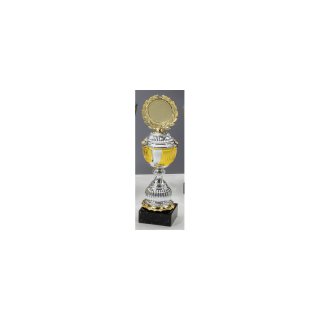 Pokal Pilar Silber-Gold H=287 mm D=80 mm