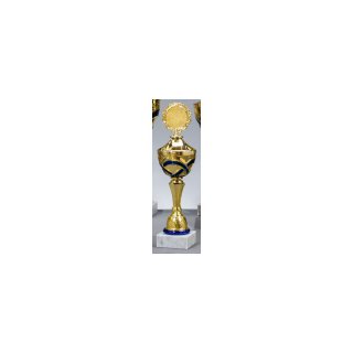 Pokal Varia Gold-Blau H=330 mm D=90 mm