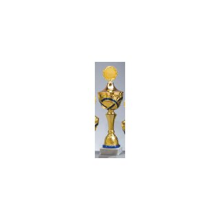 Pokal Varia Gold-Blau H=405 mm D=120 mm