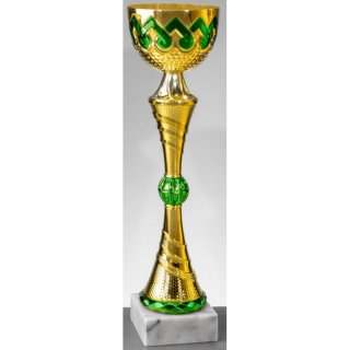 Pokal gold-grün H. 350mm Nils