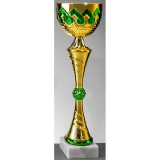 Pokal gold-grn H. 380mm Nils