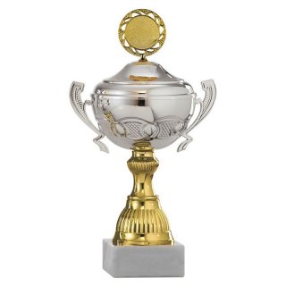 Pokal mit Henkel silber-gold Serie Asya 290mm