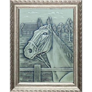 Relief aus Zinn 44x34cm