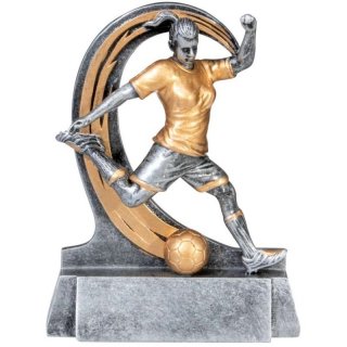 Resinfigur Fuballdame 125mm