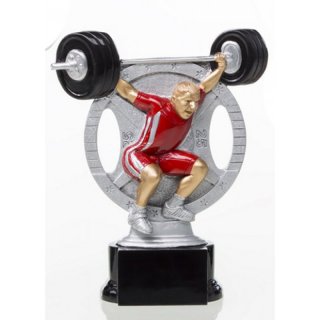 Resinfigur Gewichtheben 180mm