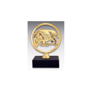 Ringstnder - Metall 125mm Wildschwein Gold