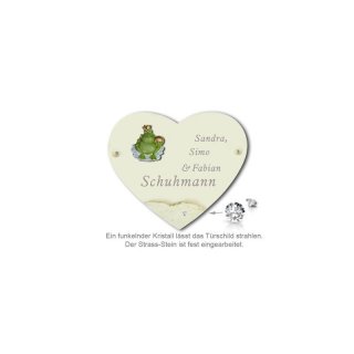 Schild Herz My Star Froschknig 190X135mm