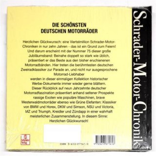 Schrader-Motor-Chronik Die schnsten deutschen Motorrder neu und noch verschweit