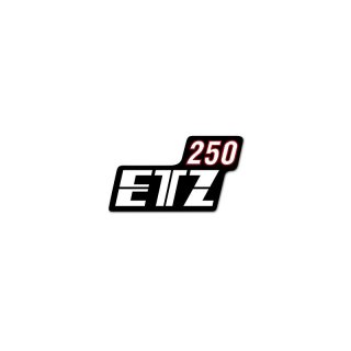 Schriftzug (Folie) ETZ250 fr Seitendeckel