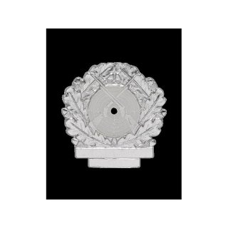 Schtzenabzeichen, 31 mm,  versilbert, mit Sicherheitsnadel