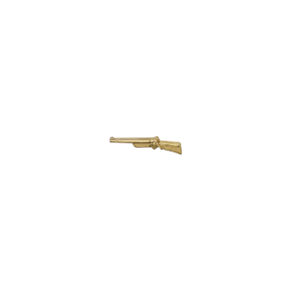Schtzenabzeichen, Gewehr 17 mm, vergoldet, mit langer Nadel