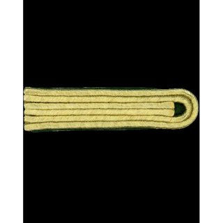 Schulterstcke, 3-streifig, goldfarbig, auf grnem Grund