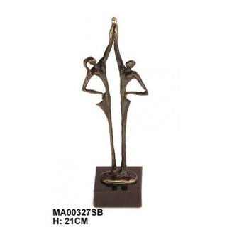 Skulptur Die Verbindung 21 cm auf Marmorsockel