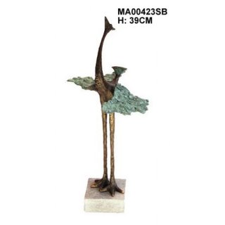 Skulptur Paradiesvogel 39 cm