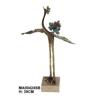 Skulptur Paradiesvogel 39 cm