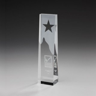 Star Obelisk Kristallglas Award 255mm inkl. Gravur