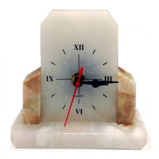 Uhr in Designer-Look Marmor 25 cm inkl. Gravur