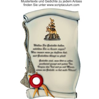 Urkunde Decoramic 220x350mm sandfarben, Artelith Motiv der Stadt Bremen Stadt Bremenmusikanten
