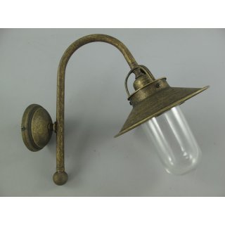 Wandlampe(OUTDOOR) Mes. brün. (Komp.)H.35x35