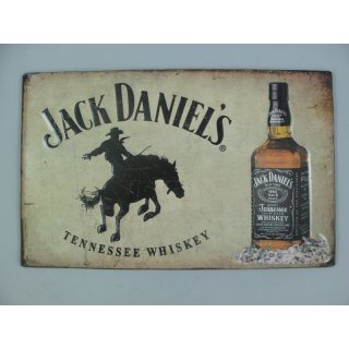 Wandschild(Gestanzt) Eisen Whisy Jack Daniels L.40cm B.40cm