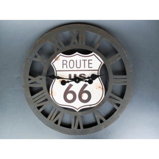 Wanduhr Route 66 Eisen D:60cm