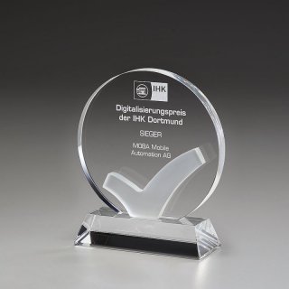 Well-Done Kristallglas Award 175mm inkl. Gravur