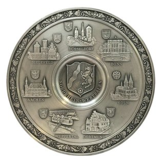 Zinnteller Nordrhein-Westfalen D=230mm