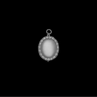 Orden,ohne Auflagen altsilber, mit se und Ring 40x53mm